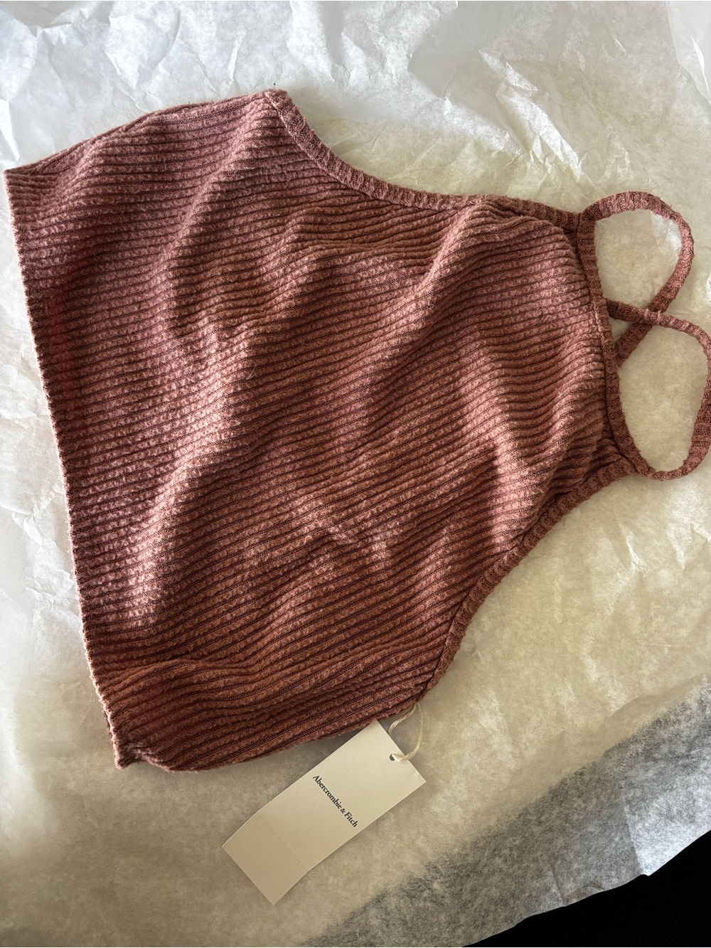 Abercrombie and Fitch Crop Knit Top Dusty Pink
Lounge Scuba Bralette
Size XS